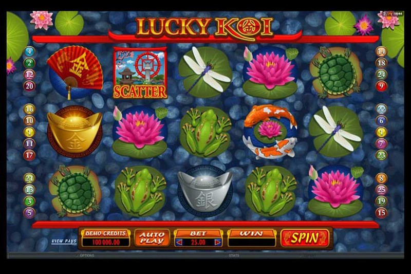 Играть в игровой автомат Lucky Koi в казино Вулкан