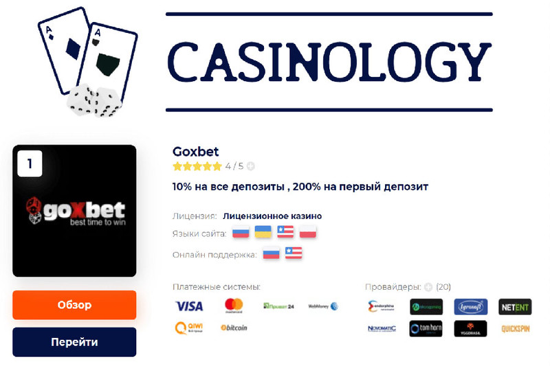 Лучшие welcome бонусы в онлайн казино от сайта Casinology