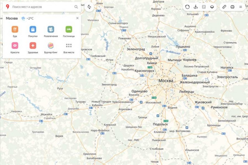 Интерактивная карта Москвы: улицы, отели, компании