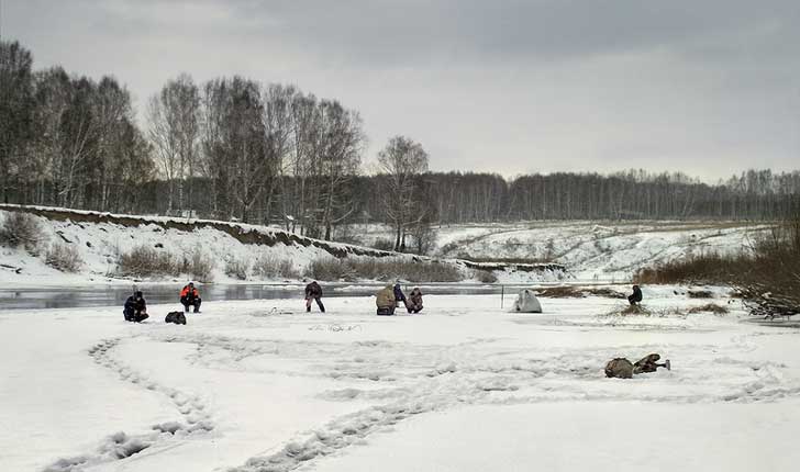 Зимняя рыбалка на Белоярском водохранилище