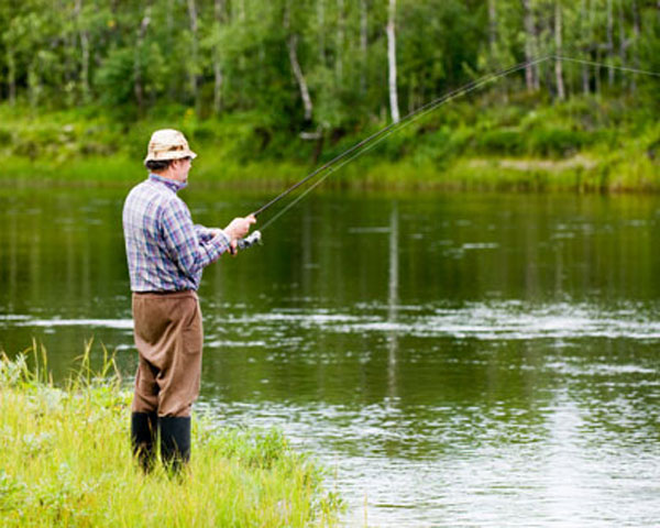 Речная рыбалка в Финляндии